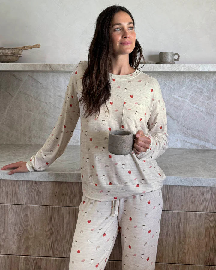 Big Deal SPLENDID | PJ Top/Jogger Pillowsoft Jersey