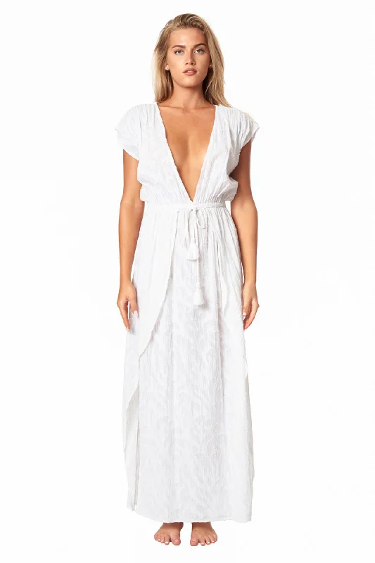Closeout Deal Ray 2 Slit Maxi Dress