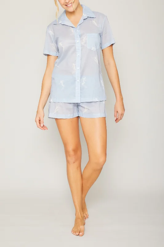 Weekend Bargains to Enjoy Ski Shapes Short Sleeve Short PJ Set - Celestine