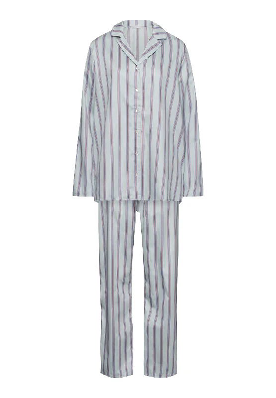 Massive Deal Sleep And Lounge Long Sleeve Pajama Set | Balanced Stripe 72414-2164