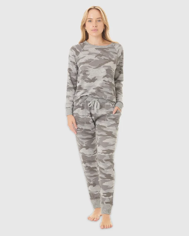 While Supplies Last Smokey Camo Hacci Long Sleeve PJ Set
