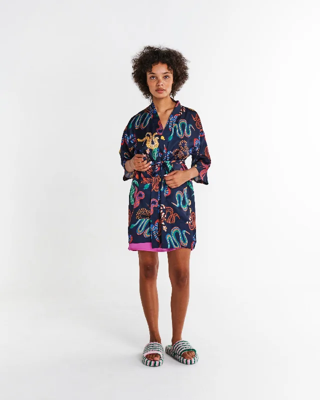 Weekend Savings Bonanza Snake Pit Satin Robe