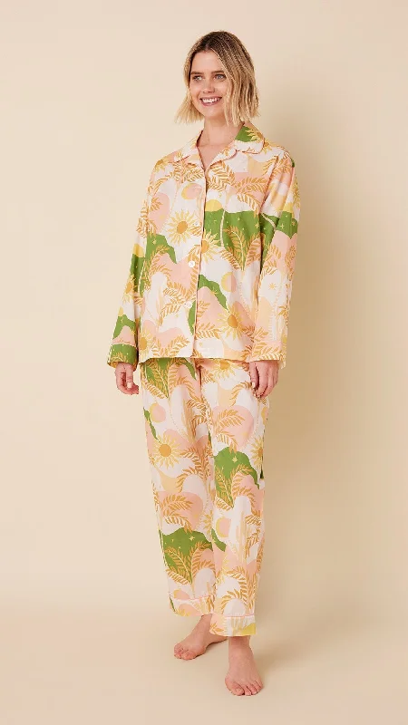 Pay Less Sun & Moon Luxe Pima Long-Sleeved Pajama