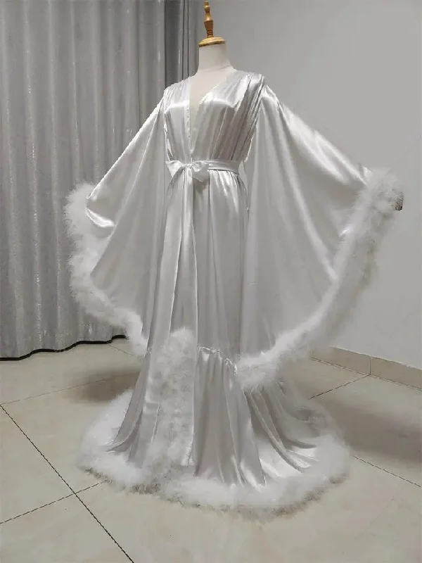 Lowest Rates Custom Satin Boudoir Dressing Gown All Sizes/Colors