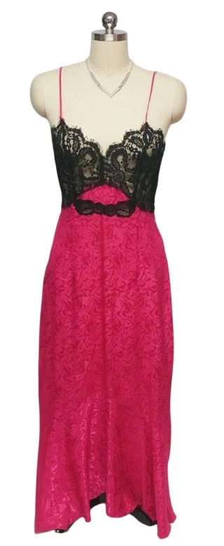 Weekend Extravaganza: Shop Now VINTAGE GLAMOUR BLACK EYELASH LACE FISHTAIL JACQUARD NIGHTGOWN IN RASPBERRY Weekend Extravaganza: Shop Now VINTAGE GLAMOUR BLACK EYELASH LACE FISHTAIL JACQUARD NIGHTGOWN IN RASPBERRY