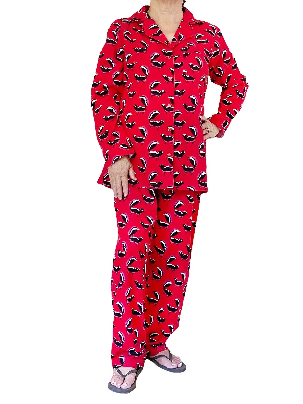 Major Deal Whimsical Skunk Flannel Pajamas Set