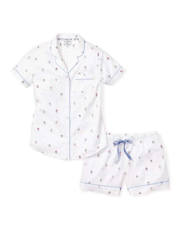 Today Only Women's Twill Short Set in Bateau