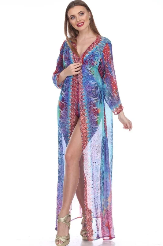 Deal of the Day Women's Beach Kimono Chiffon Cardigan Long Bikini Cover Up Dress