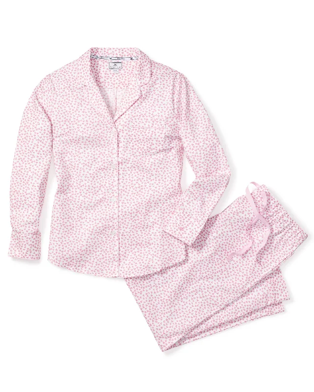Weekend Deals That Amaze Women's Twill Pajama Set in Sweethearts