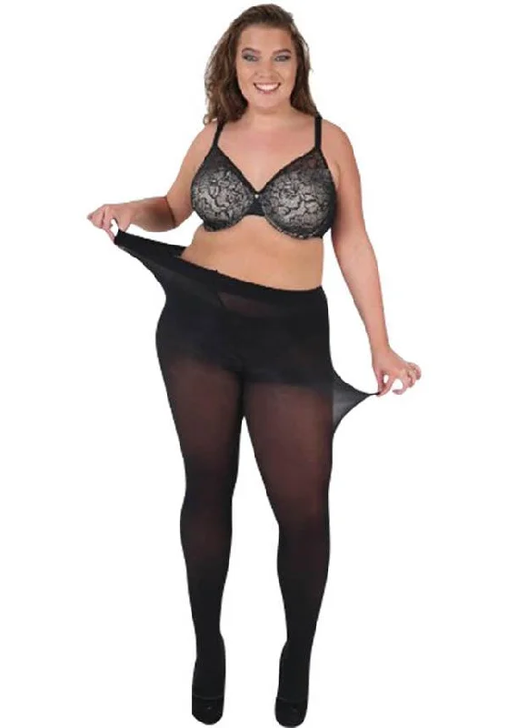 50 Denier Curvy Super-Stretch [Black] | TIGHTS