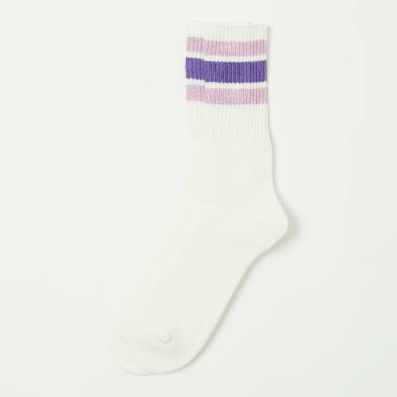 Weekend Deals That Excite Anonymous Ism 3 Line Crew Socks - Purple