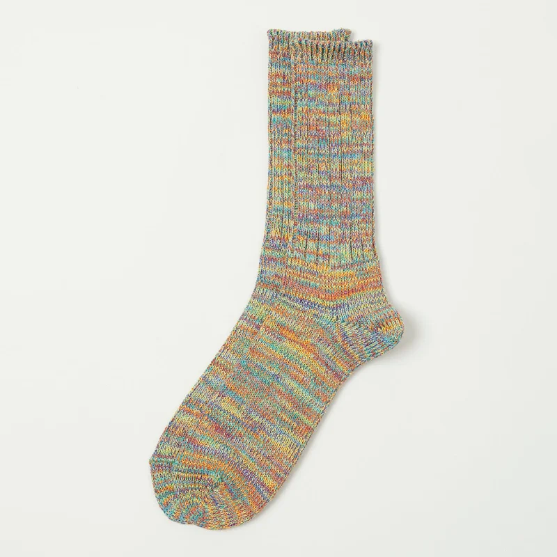Weekend Savings Extravaganza Anonymous Ism 5 Colour Mix Crew Socks - Green