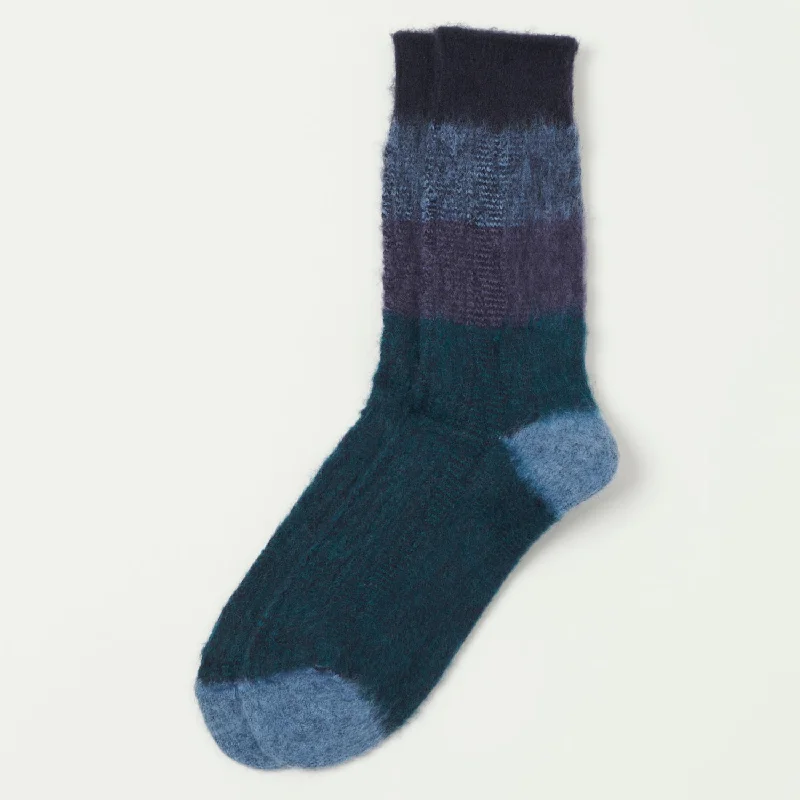 Time-Limited Offer Anonymous Ism Graduation Cable Crew Socks - Navy