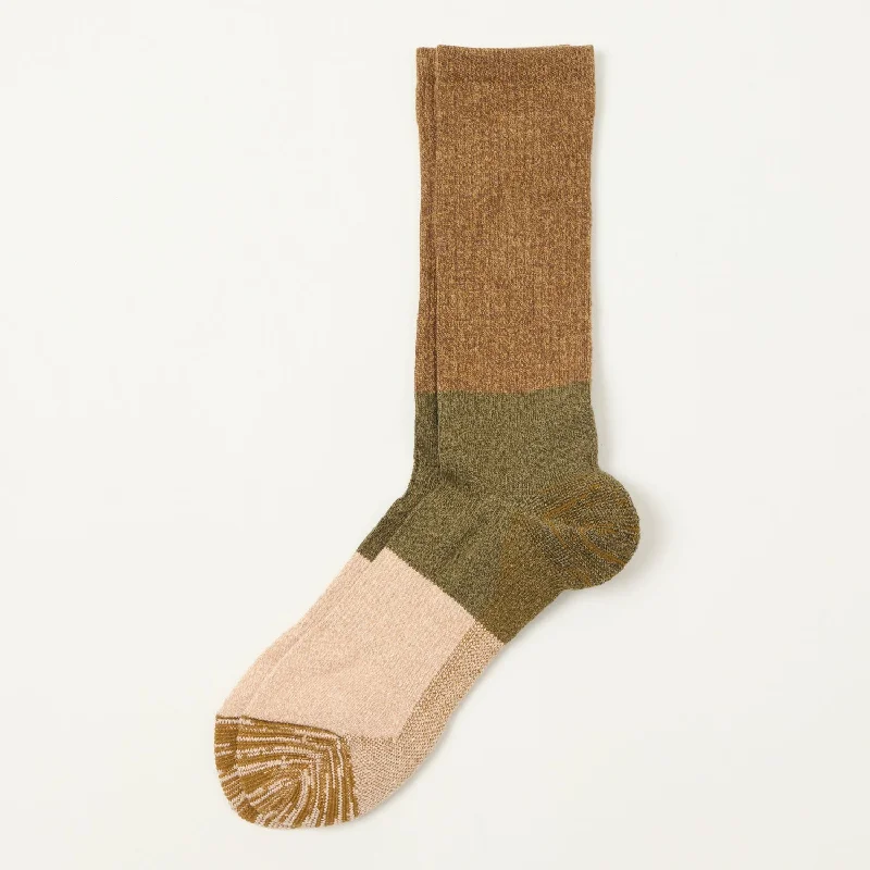 Anonymous Ism MOC Pile Crew Socks - Brown