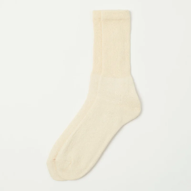 Discount Mania Anonymous Ism Organic Cotton Supersoft Crew Socks - Natural