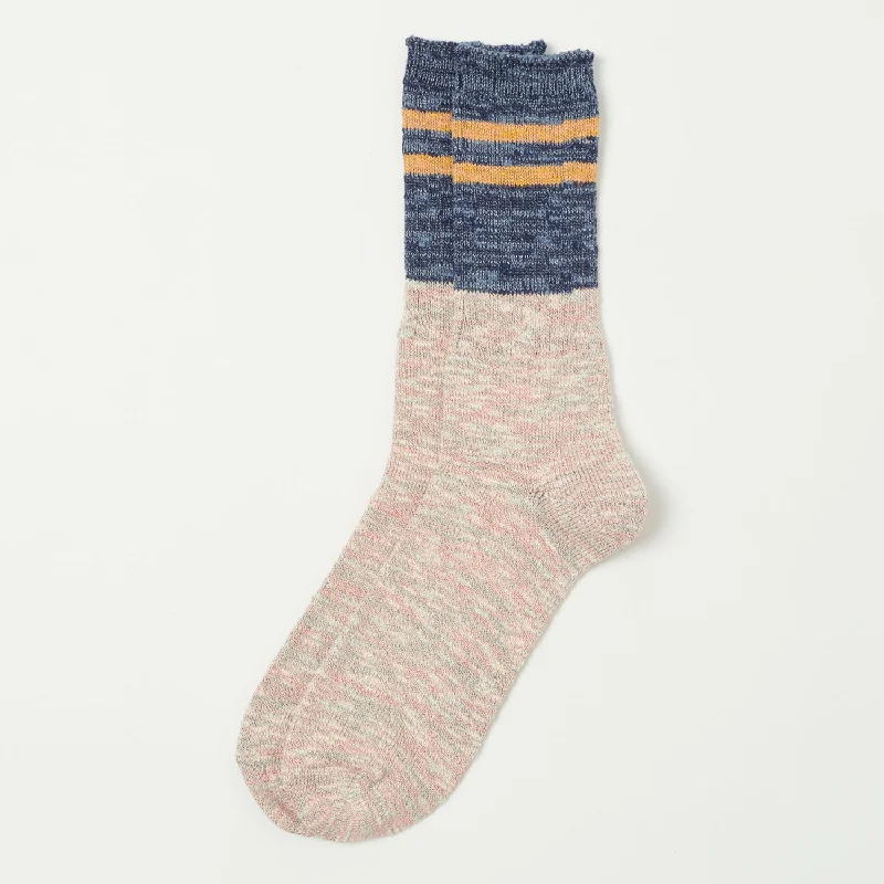 Weekend Savings Spectacle Anonymous Ism Slub Stripes Crew Socks - Navy