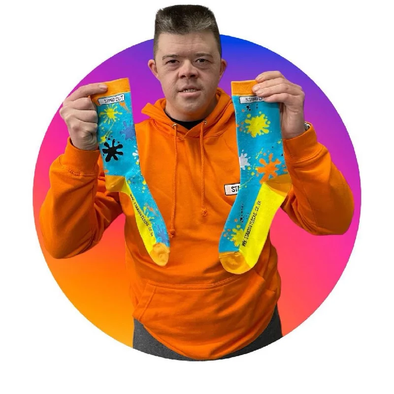 Half Price Art Attack Splat Socks