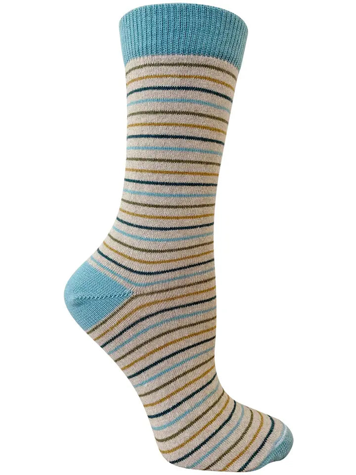 Epic Value Bernadette | Striped Crew Sock