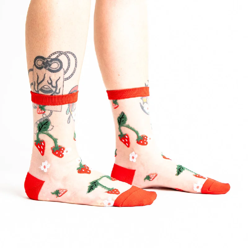 Super Discount Berry Cute | Sheer | Women's Crew