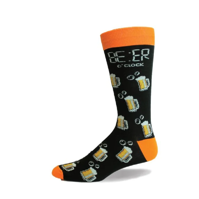 Weekend Offers That Dazzle "Beer" Cotton Socks by Crazy Toes - Large