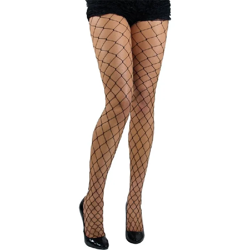 Weekend Discounts to Grab Black Diamond Fishnet Tights Cabaret Fancy Dress Costume