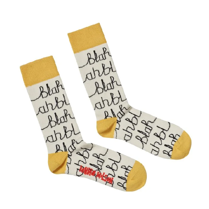Don't Miss Out Blah Blah Socks