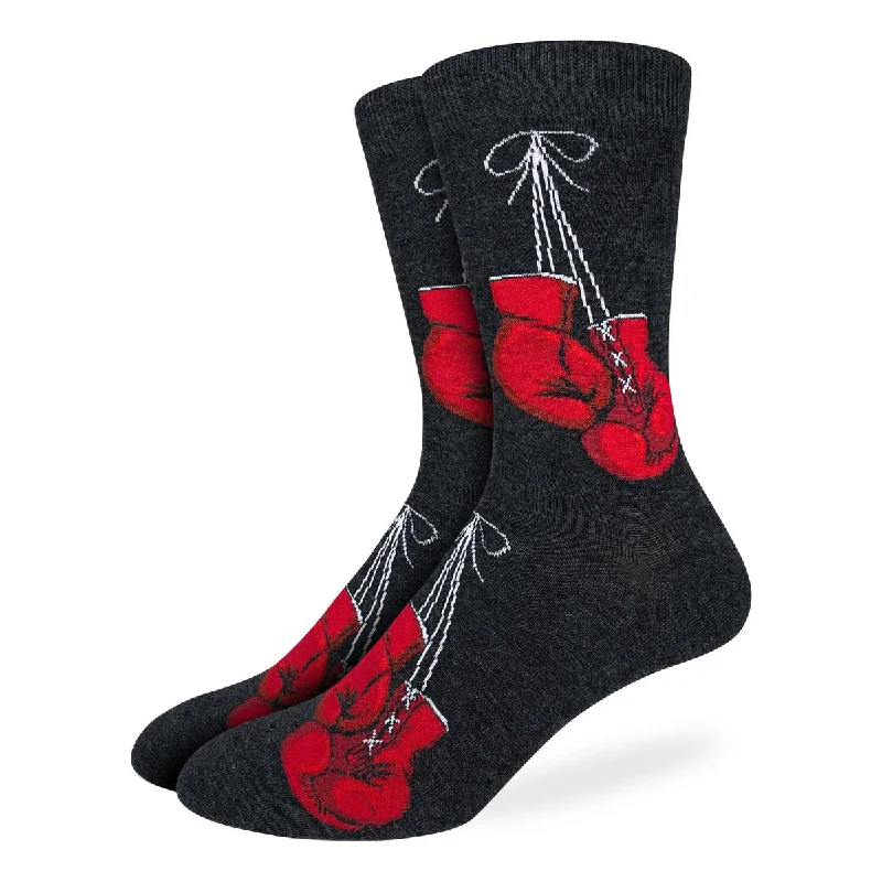 Best Seller "Boxing Gloves" Cotton Crew Socks by Good Luck Sock
