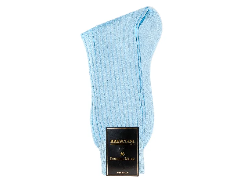 Daily Special Calf Length Cotton Socks Sky Blue