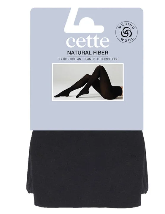 Don't Miss Out Cette Quito Merino Wool Tights Dark Grey