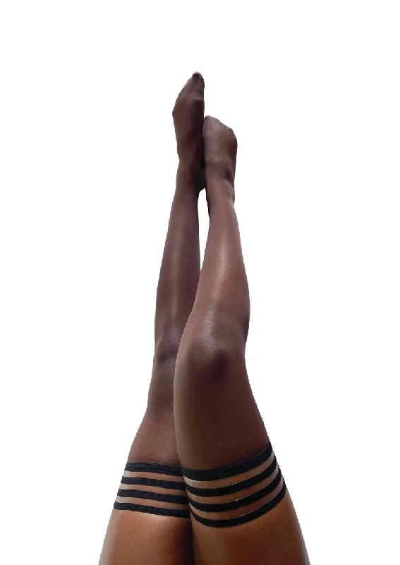 Weekend Steals Await Chocolate Nude sheer thigh-high tights