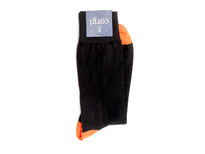 Weekend Deals That Excite Contrast Heel & Toe Socks Black