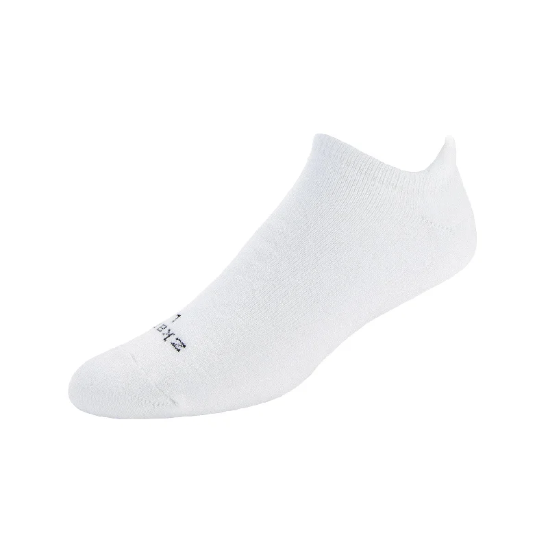 Ridge - Cushioned Organic Cotton No Show Socks - White