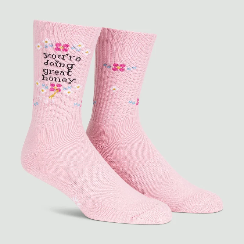 Midnight Sale Doing Great Honey | Athletic Ribbed Unisex Crew