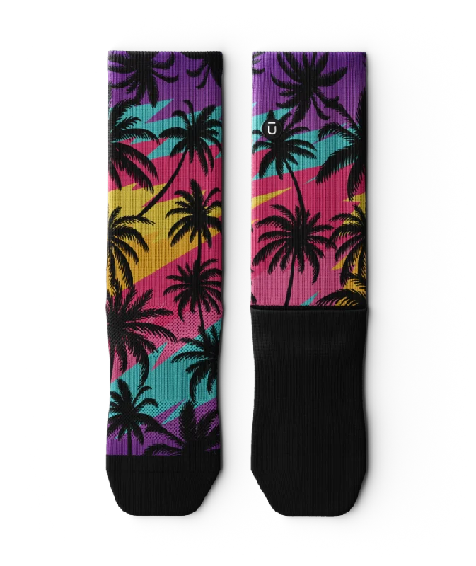 Electric Palm Crew Socks