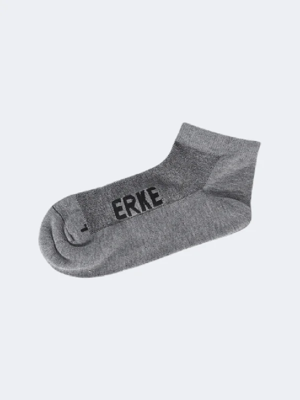 Weekend Discounts to Grab Erke Flat Men Training Sock Dark Heather Grey