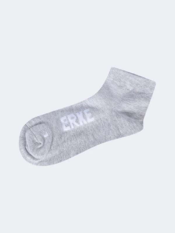 Weekend Discounts to Savor Erke Flat Women Training Sock Light Grey/White