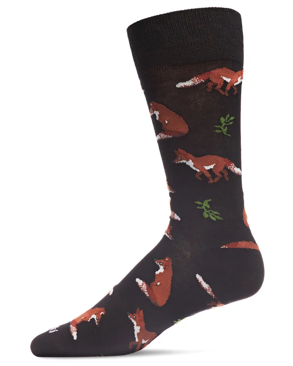 Steals and Deals "Fantastic Foxes" Crew Bamboo Socks by Me Moí