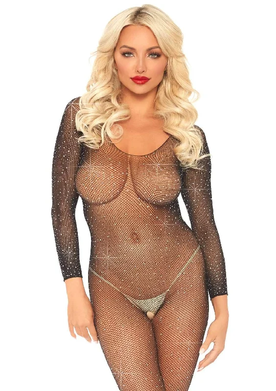 Weekend Deals That Sparkle Fishnet bodystockings whith rhinestones