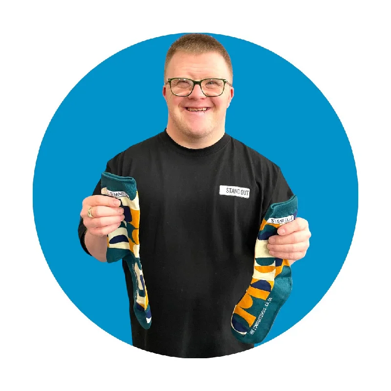 Crazy Savings Geo Moon Socks