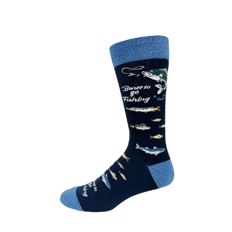 Bargain Alert "Fishing" Cotton Socks by Crazy Toes - Large