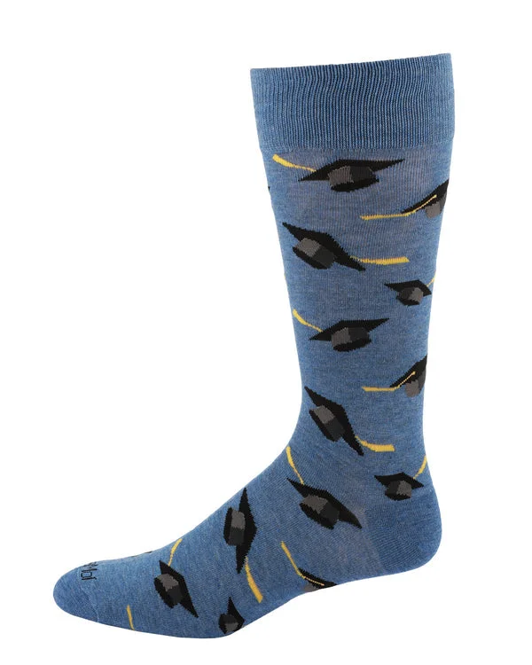 Savings Galore "Graduation Cap" Crew Bamboo Socks by Me Moí
