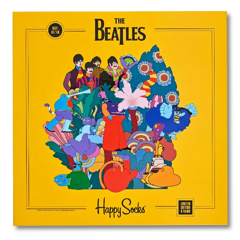 Weekend Savings Extravaganza Happy Socks x The Beatles Men's LP Collection - 6 Pack