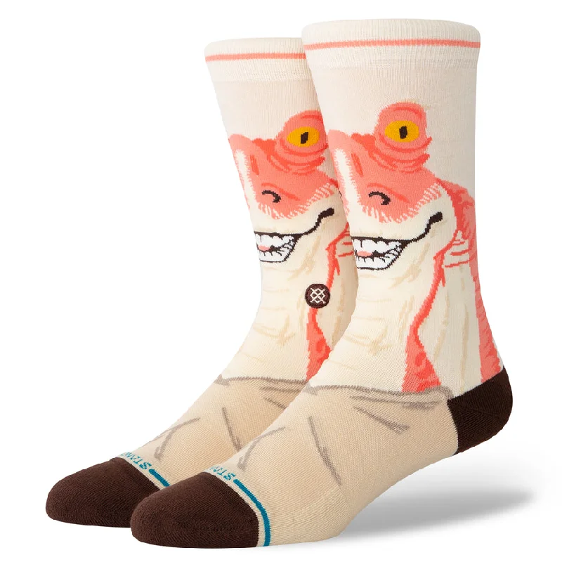 Weekend Specials You Can't Miss Stance x Star Wars "Jar Jar Crew" Combed Cotton Blend Crew Socks