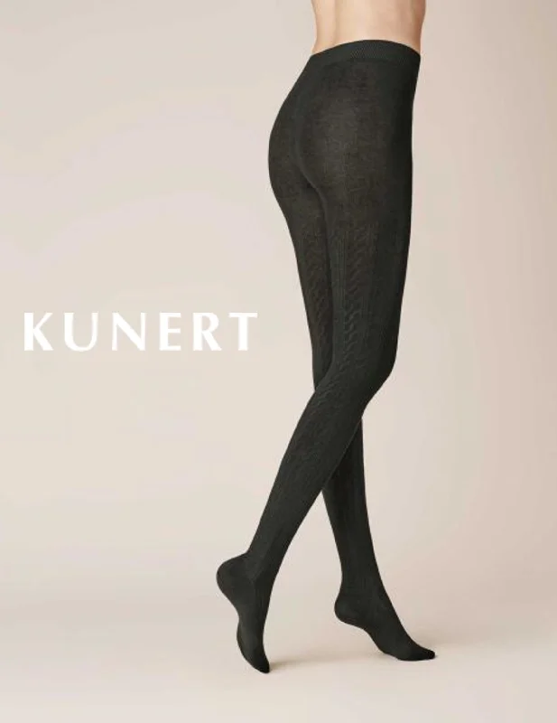 Weekend Specials to Delight Kunert Winter Dreams Anthrazite Wool/Cotton Plait Tights 394300 Weekend Specials to Delight Kunert Winter Dreams Anthrazite Wool/Cotton Plait Tights 394300
