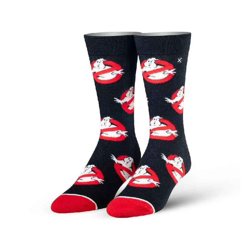 Top Pick "Ghostbusters Logos" Cotton Crew Socks by ODD Sox