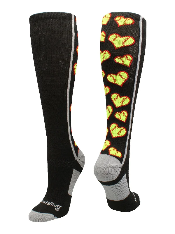 Weekend Deals That Amaze Softball Socks with Love Softball Hearts