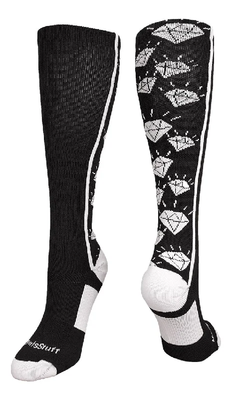 Mega Sale Crazy Socks with Diamonds Over the Calf  (multiple colors)