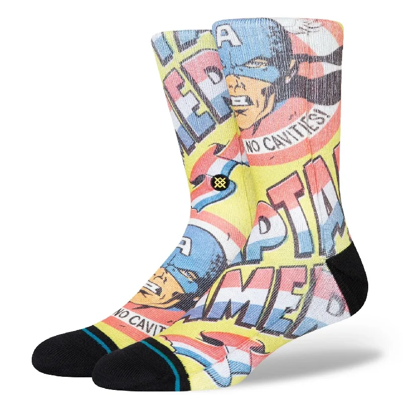 Instant Deal Marvel No Cavities Sock - Yellow