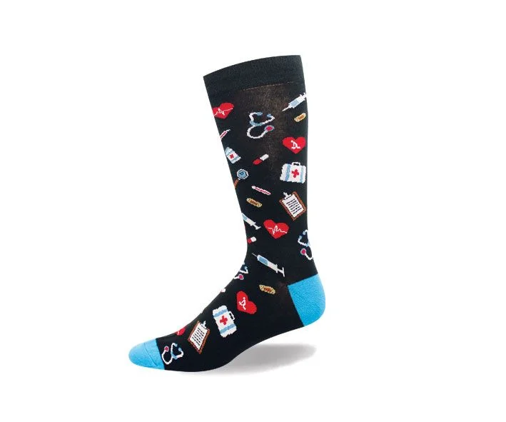 Overstock Clearance "Medical" Cotton Socks by Crazy Toes-Large