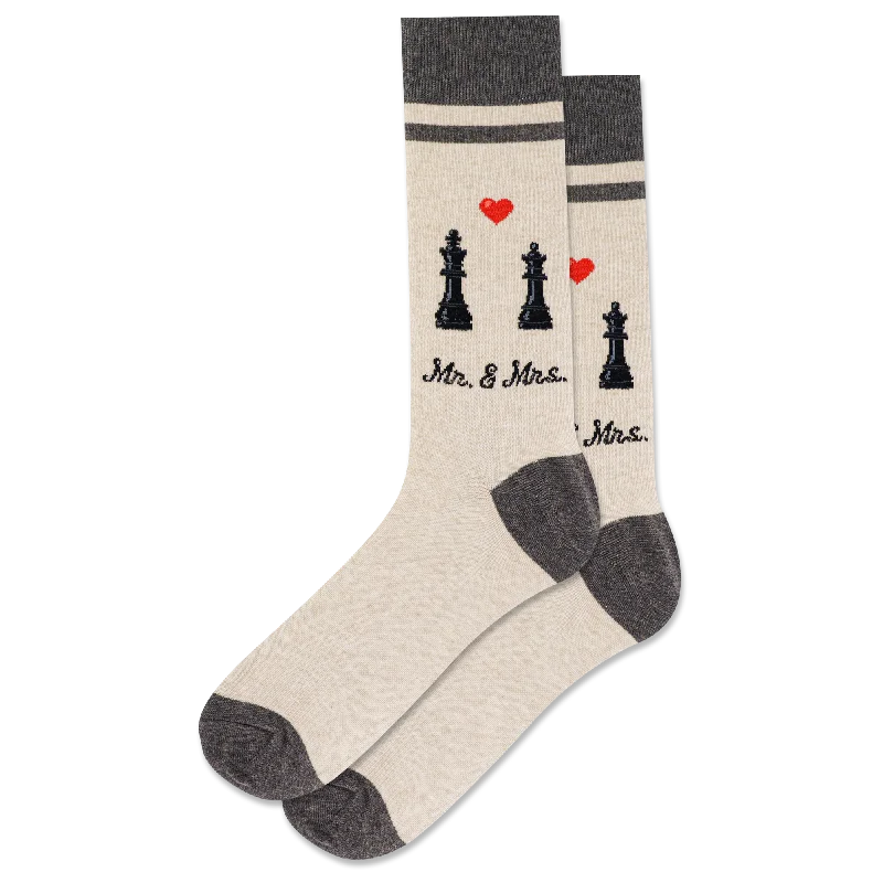 Markdown Sale "Mr & Mrs" Crew Socks by Hot Sox
